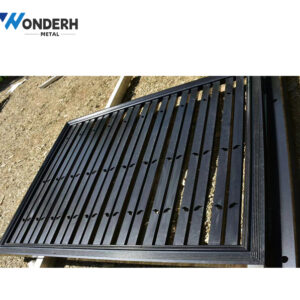 Aluminum fence through-carved work fence slat privacy fence