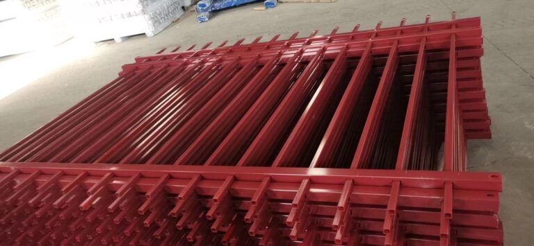 Galvanized steel fence