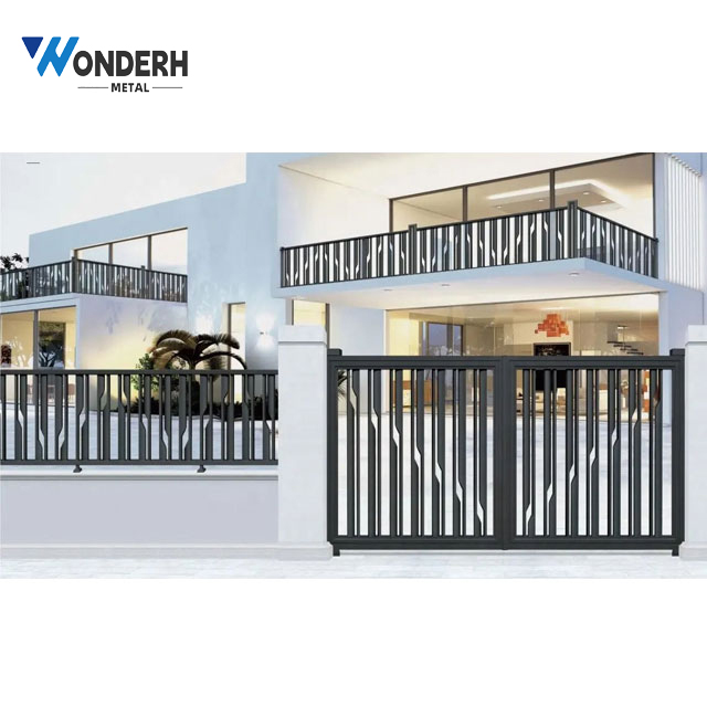 Modern Entrance Aluminum Gate Simplicity Main Gate New Design Sliding Driveway Gate